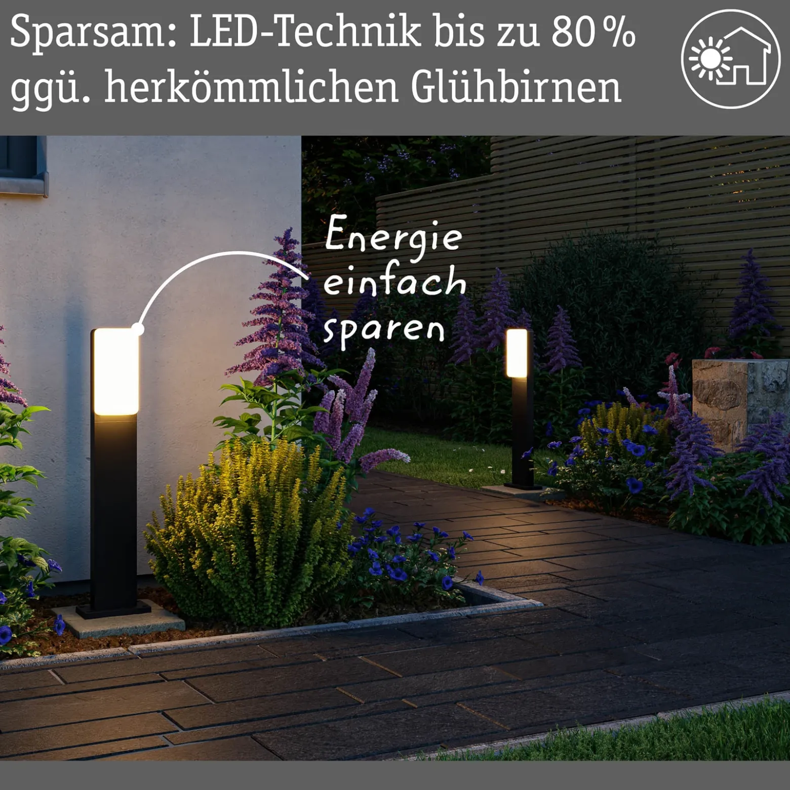 Paulmann Bolardo luminoso LED Bonnie, aluminio, antracita