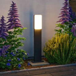 Paulmann Bolardo luminoso LED Bonnie, aluminio, antracita