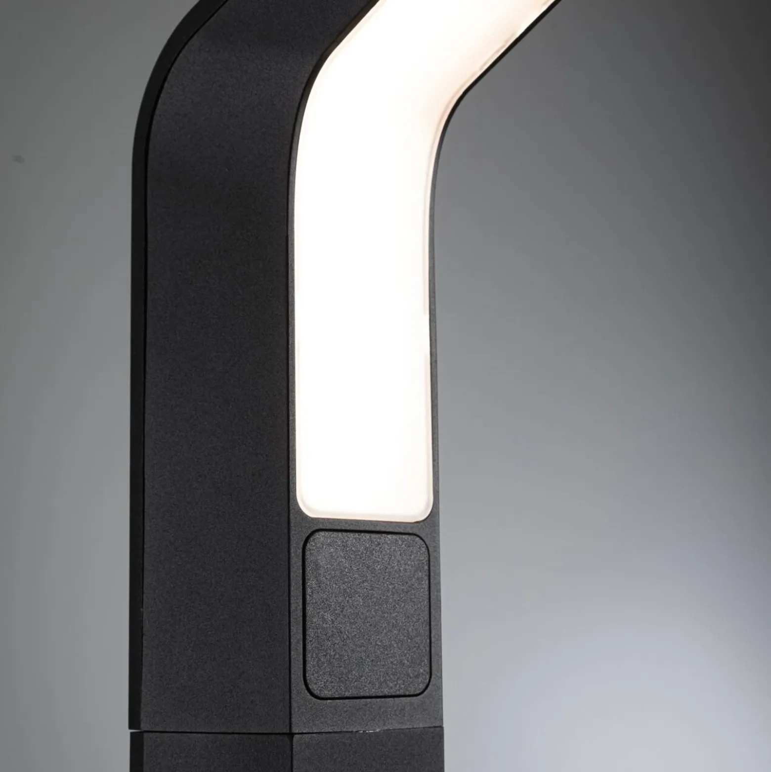 Paulmann Bolardo luminoso LED Merano, sensor, aluminio, antracita
