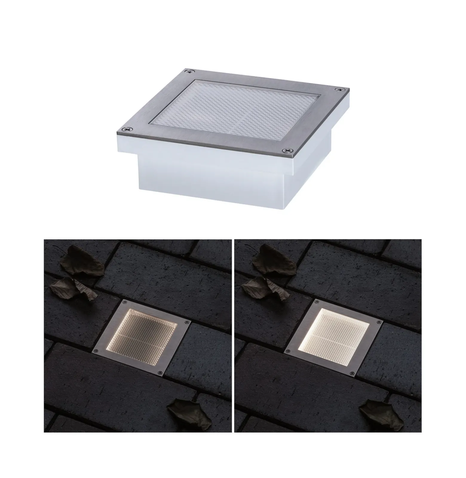 Paulmann Brick foco de suelo LED empotrado 10x10cm