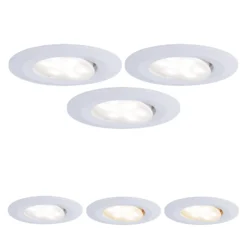 Paulmann Calla, blanco, con interruptor de encendido/apagado y orientable, CCT,