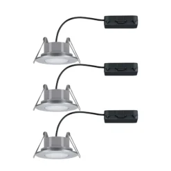 Paulmann Calla, cromado, atenuable y orientable, 4000 K, 9 cm, juego de 3