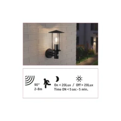 Paulmann Classic aplique de exterior con sensor