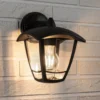 Paulmann Classic curved aplique exterior, abajo