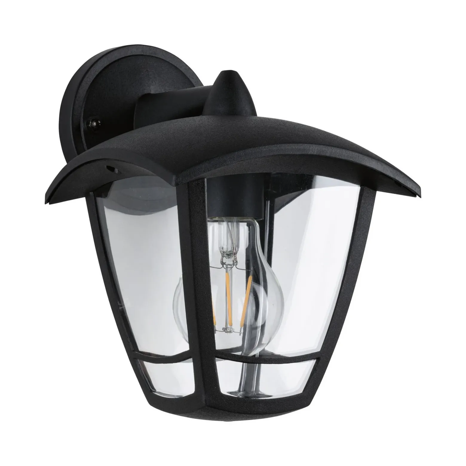 Paulmann Classic curved aplique exterior, abajo