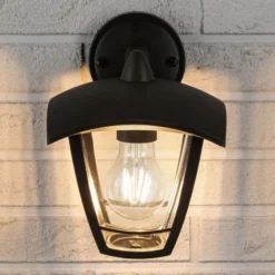Paulmann Classic curved aplique exterior, abajo