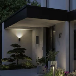 Paulmann Concrea aplique LED exterior, cilíndrico