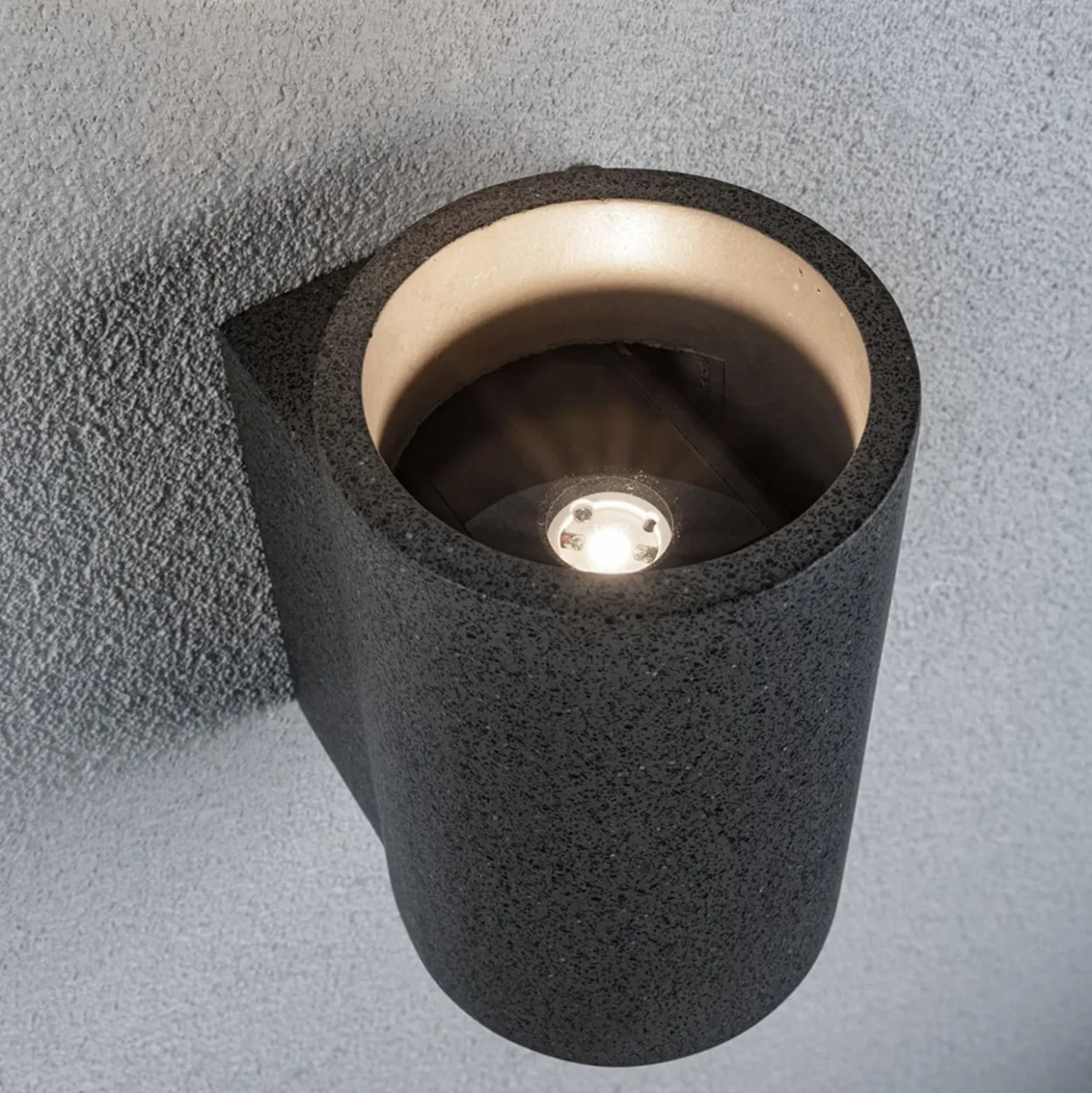 Paulmann Concrea aplique LED exterior, cilíndrico