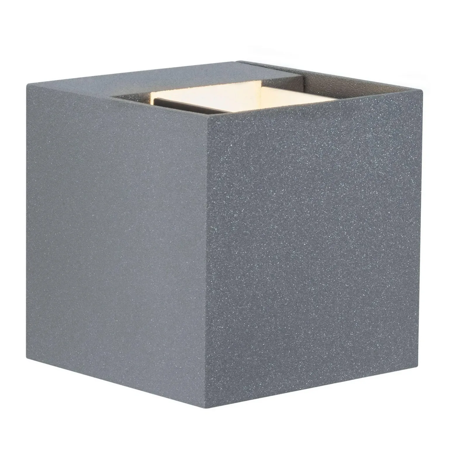 Paulmann Cybo aplique LED para exterior, 2700 K, 8 x 8 cm, gris