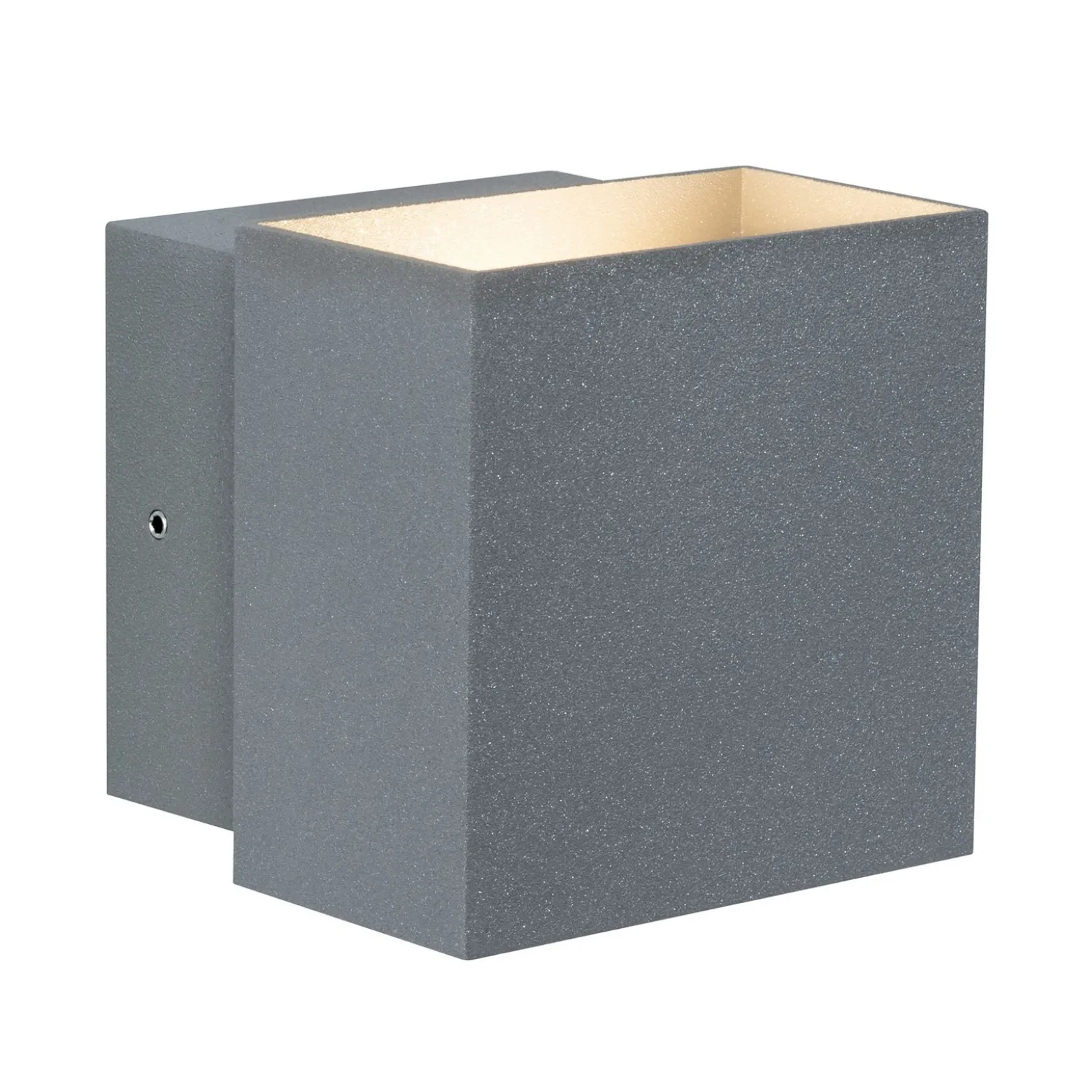 Paulmann Cybo Aplique LED para exteriores, 2.700 K, 10x10 cm, gris