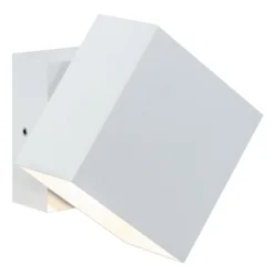 Paulmann Cybo Aplique LED para exteriores, 2.700 K, 10x10 cm, blanco