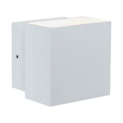 Paulmann Cybo Aplique LED para exteriores, 2.700 K, 10x10 cm, blanco