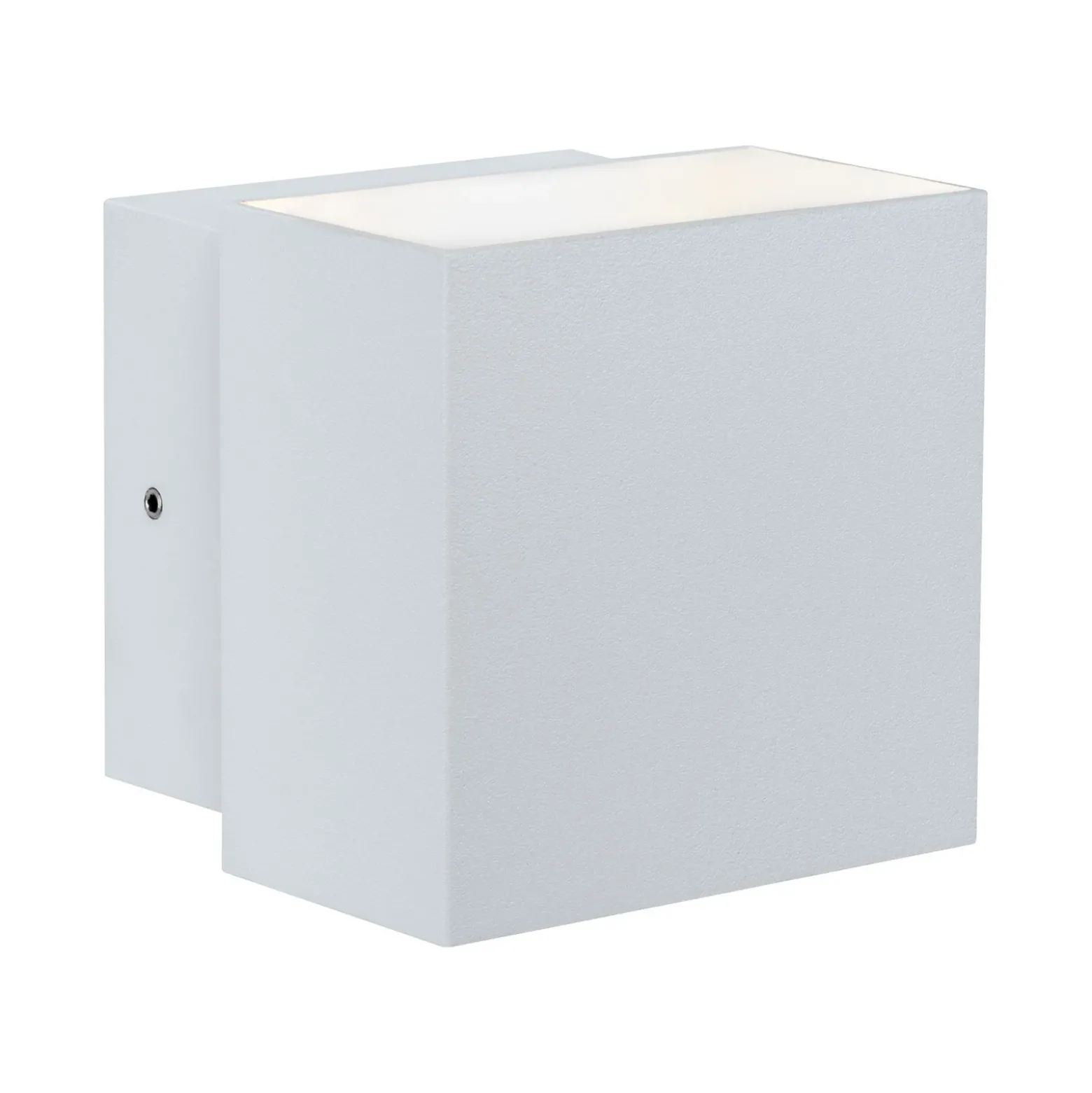 Paulmann Cybo Aplique LED para exteriores, 2.700 K, 10x10 cm, blanco