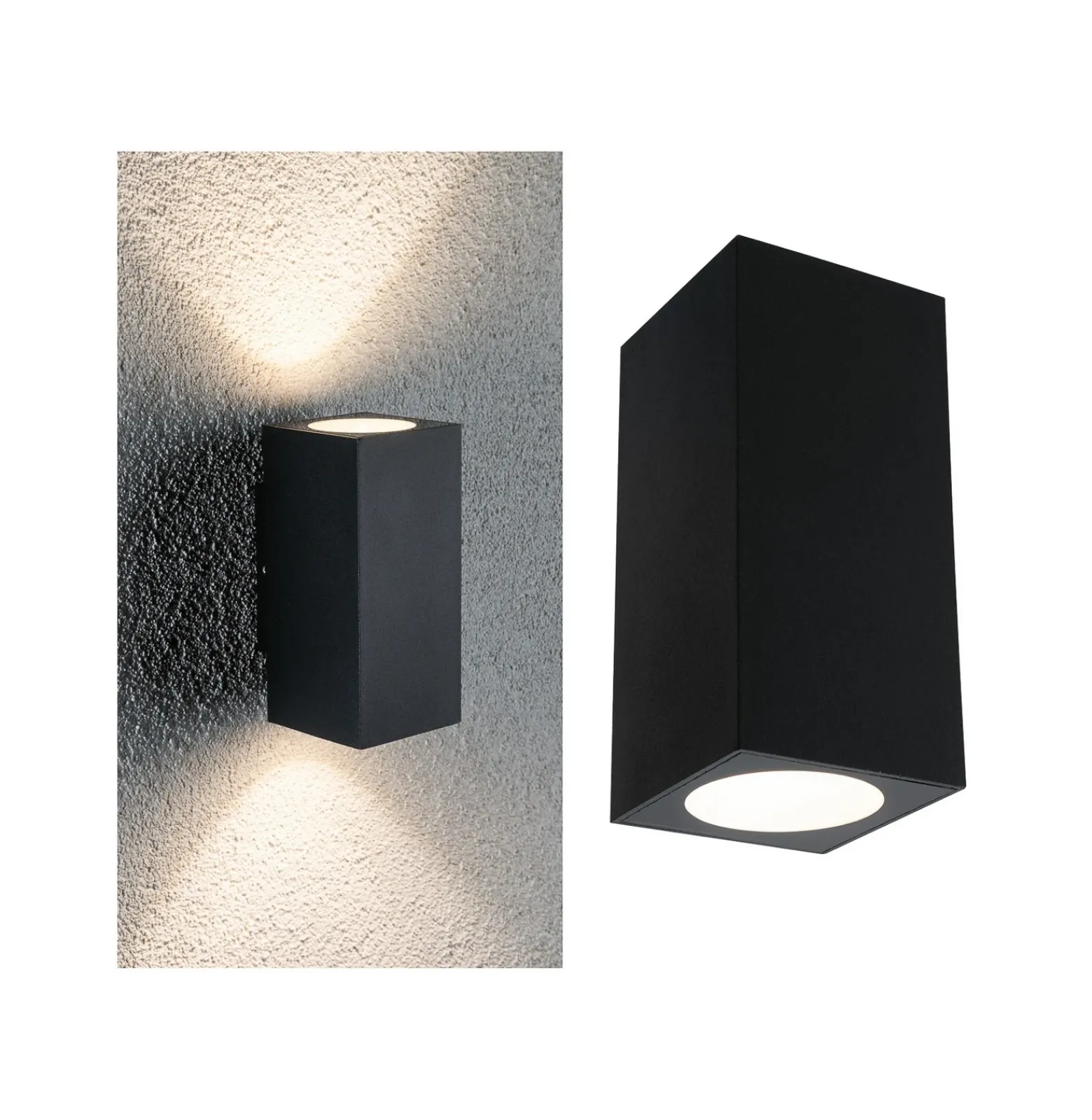 Paulmann Flame aplique 2 luces 12,8cm antracita