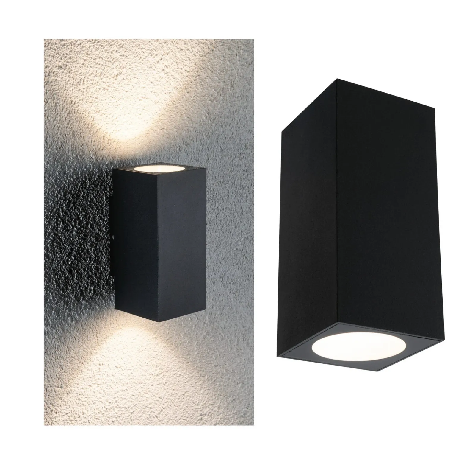 Paulmann Flame aplique 2 luces 12,8cm antracita