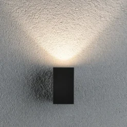 Paulmann Flame aplique 1 luz 10,3cm antracita