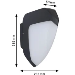 Paulmann Ikosea Aplique LED para exterior, ZigBee 3.0