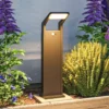 Paulmann Juntea Bolardo luminoso LED, aluminio, antracita, sensor