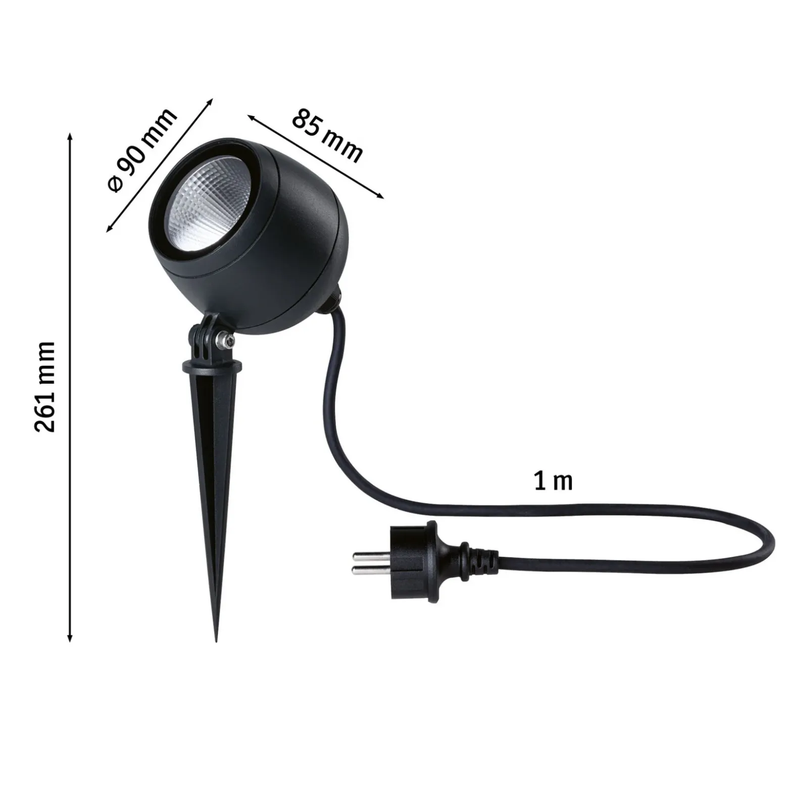 Paulmann Kikolo Foco con pica LED 8W 3.000K 20°