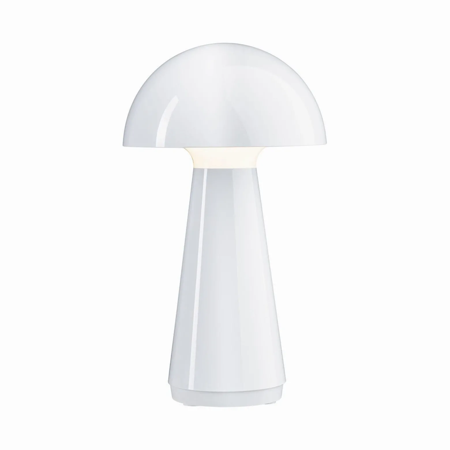 Paulmann lámpara de mesa LED recargable Onzo, blanca, plástico, IP44