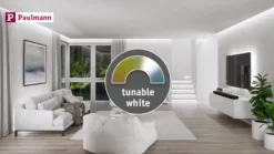 Paulmann Lámpara de suelo empotrable LED Suelo, redonda, RGBW, ZigBee