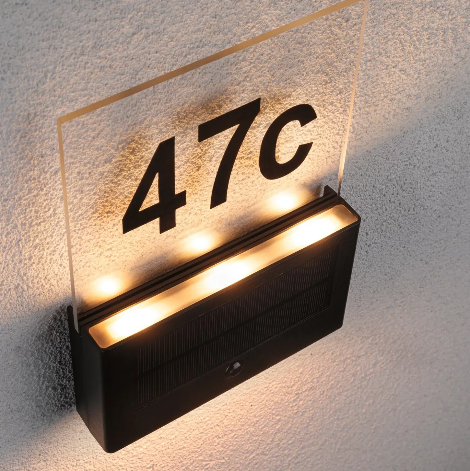 Paulmann Neda aplique LED, número de casa solar
