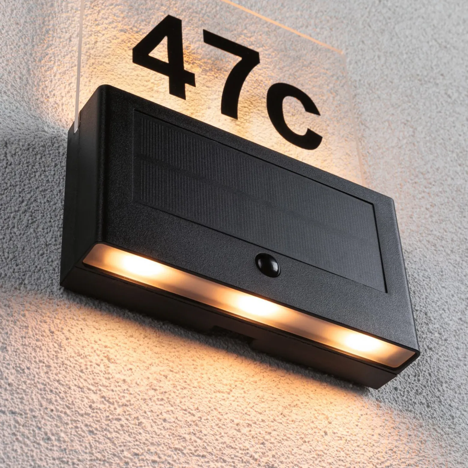 Paulmann Neda aplique LED, número de casa solar