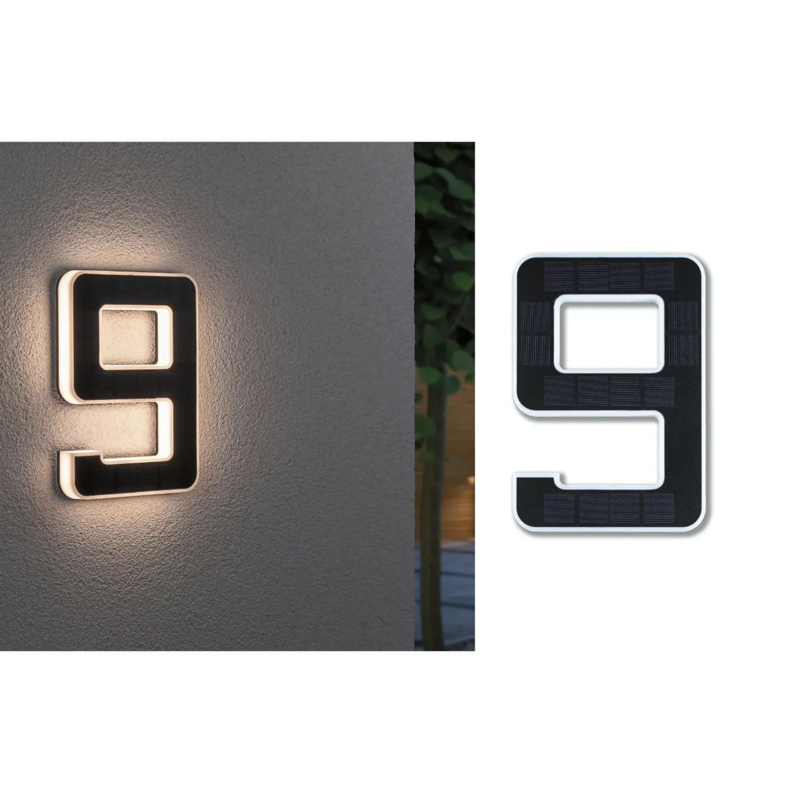 Paulmann número de casa LED solar 9