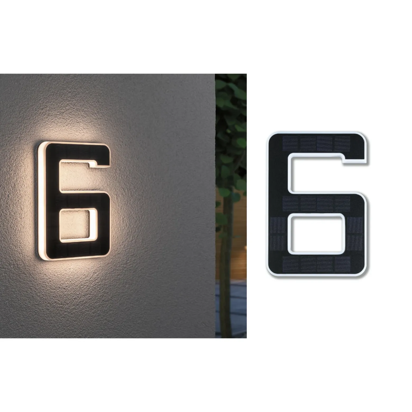 Paulmann número de casa LED solar 6