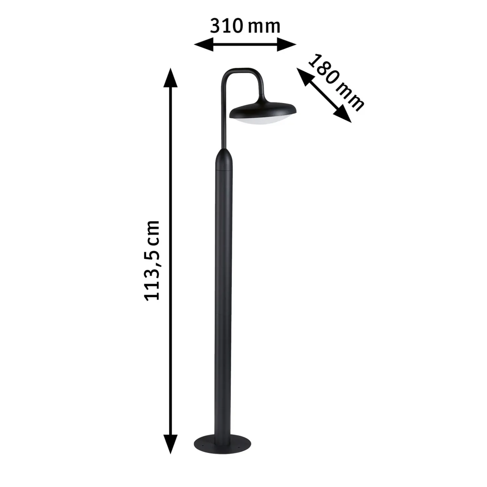 Paulmann Nostro Bolardo luminoso LED