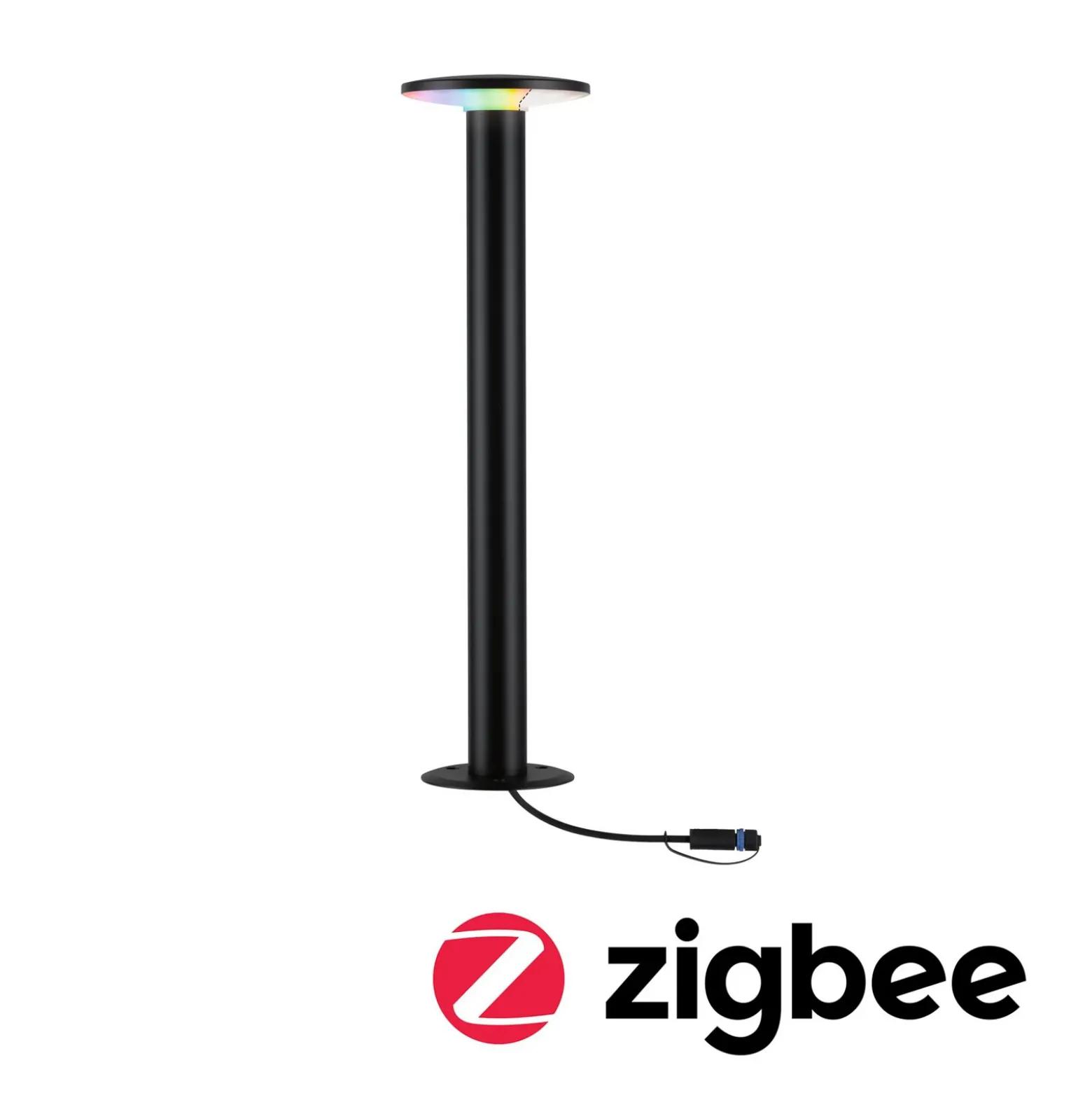 Paulmann Plug & Shine Bolardo luminoso LED Placa, RGBW, ZigBee