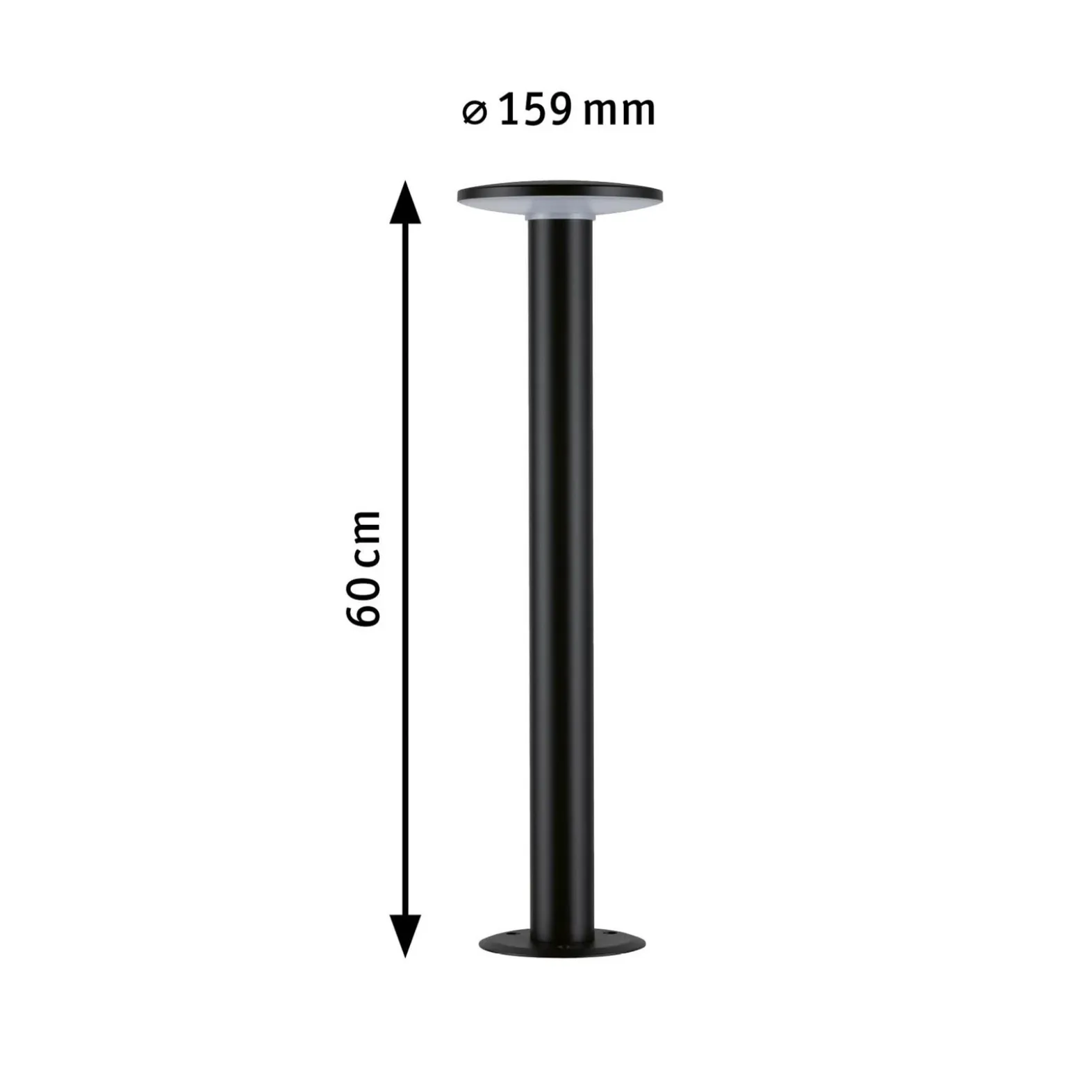 Paulmann Plug & Shine Bolardo luminoso LED Placa, RGBW, ZigBee