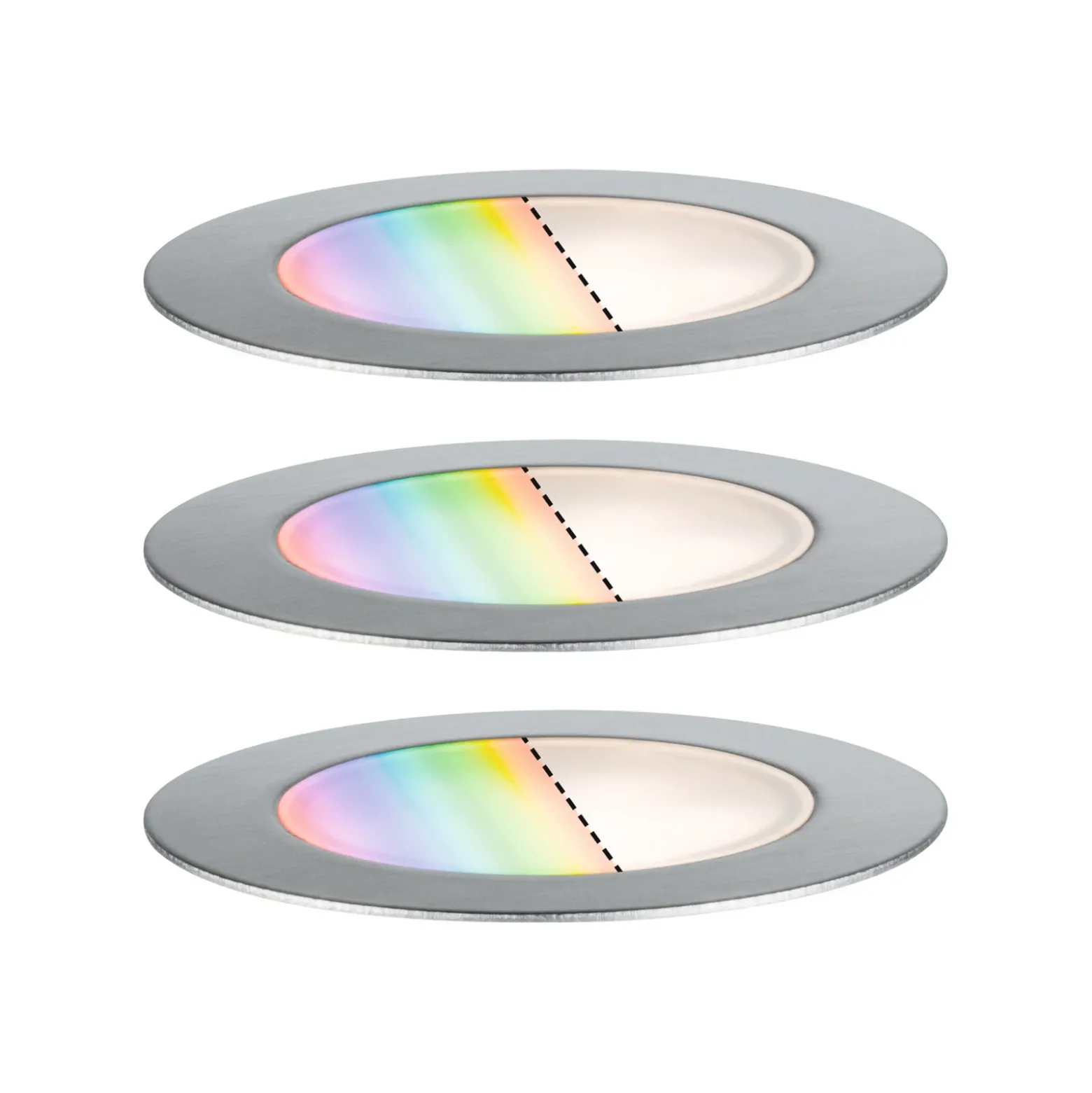 Paulmann Plug & Shine Foco empotrable de suelo 3 RGBW ZigBee