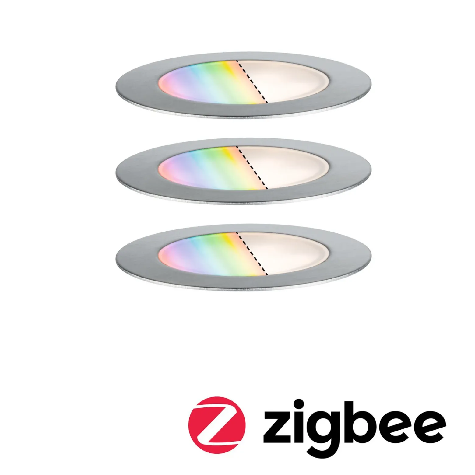 Paulmann Plug & Shine Foco empotrable de suelo 3 RGBW ZigBee