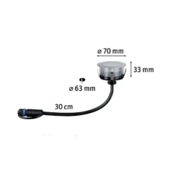 Paulmann Plug & Shine Foco LED empotrable de suelo Floor RGBW ZigBee