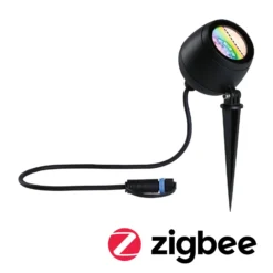 Paulmann Plug & Shine foco LED Kikolo punta de tierra, ZigBee, RGBW