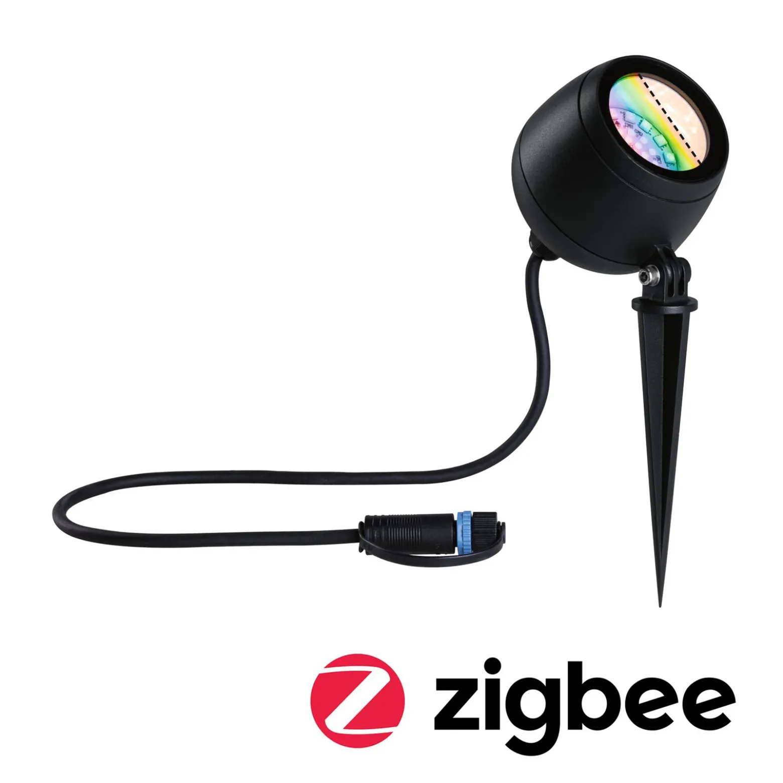 Paulmann Plug & Shine foco LED Kikolo punta de tierra, ZigBee, RGBW