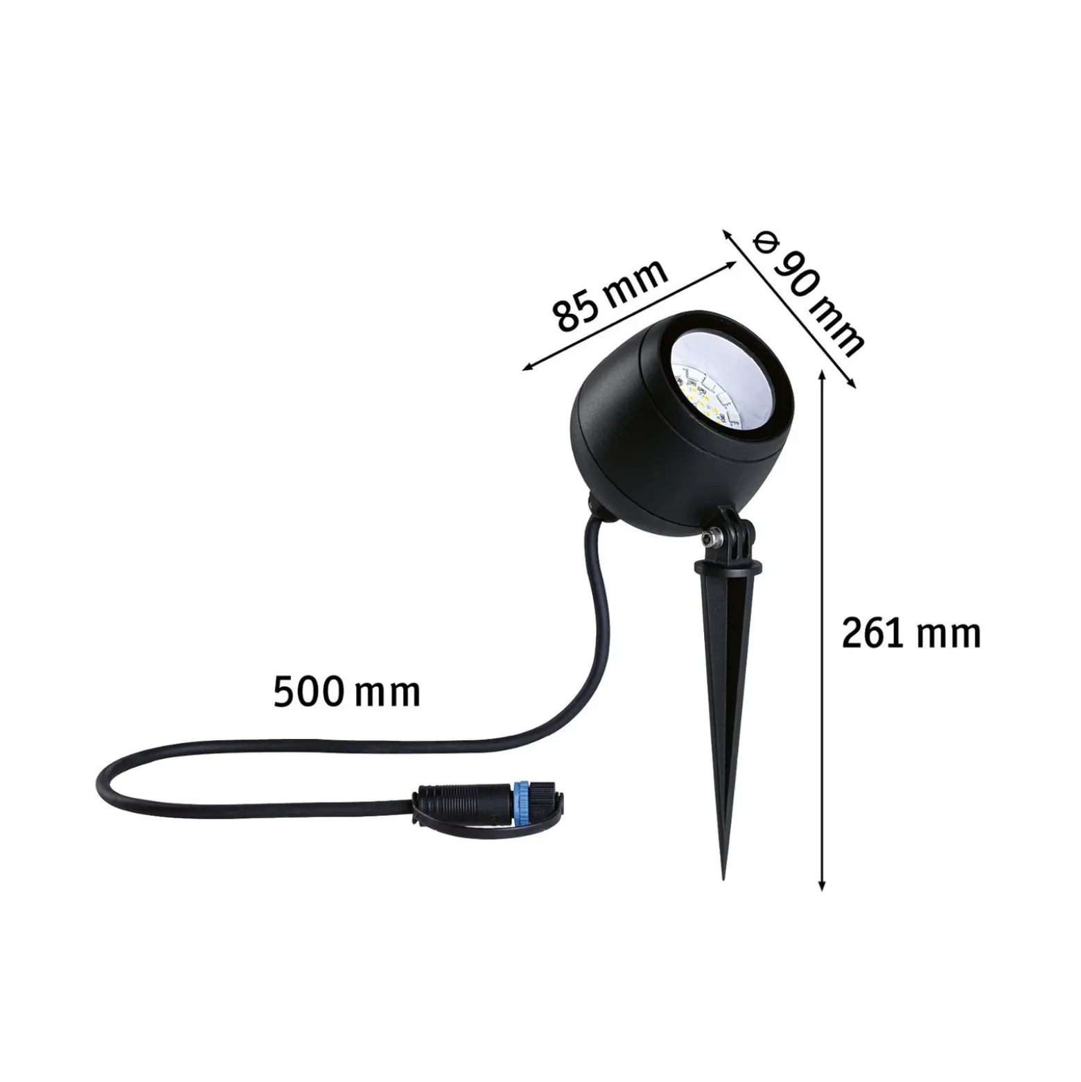 Paulmann Plug & Shine foco LED Kikolo punta de tierra, ZigBee, RGBW