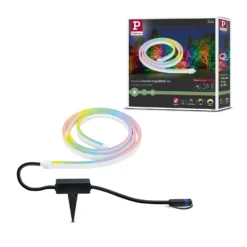 Paulmann Plug & Shine tira LED neón 2 m, ZigBee, RGB, IP67
