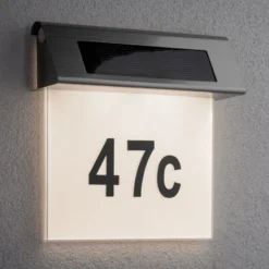 Paulmann Solar aplique con número de casa LED IP44