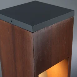 Paulmann Trabia Baliza LED madera, altura 40 cm