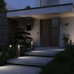 Paulmann Trabia Baliza LED madera, altura 60 cm