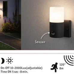 Paulmann Tubs aplique exterior sensor no atenuable
