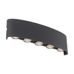 Paul Neuhaus aplique LED para exterior Carlo, 27 cm, negro