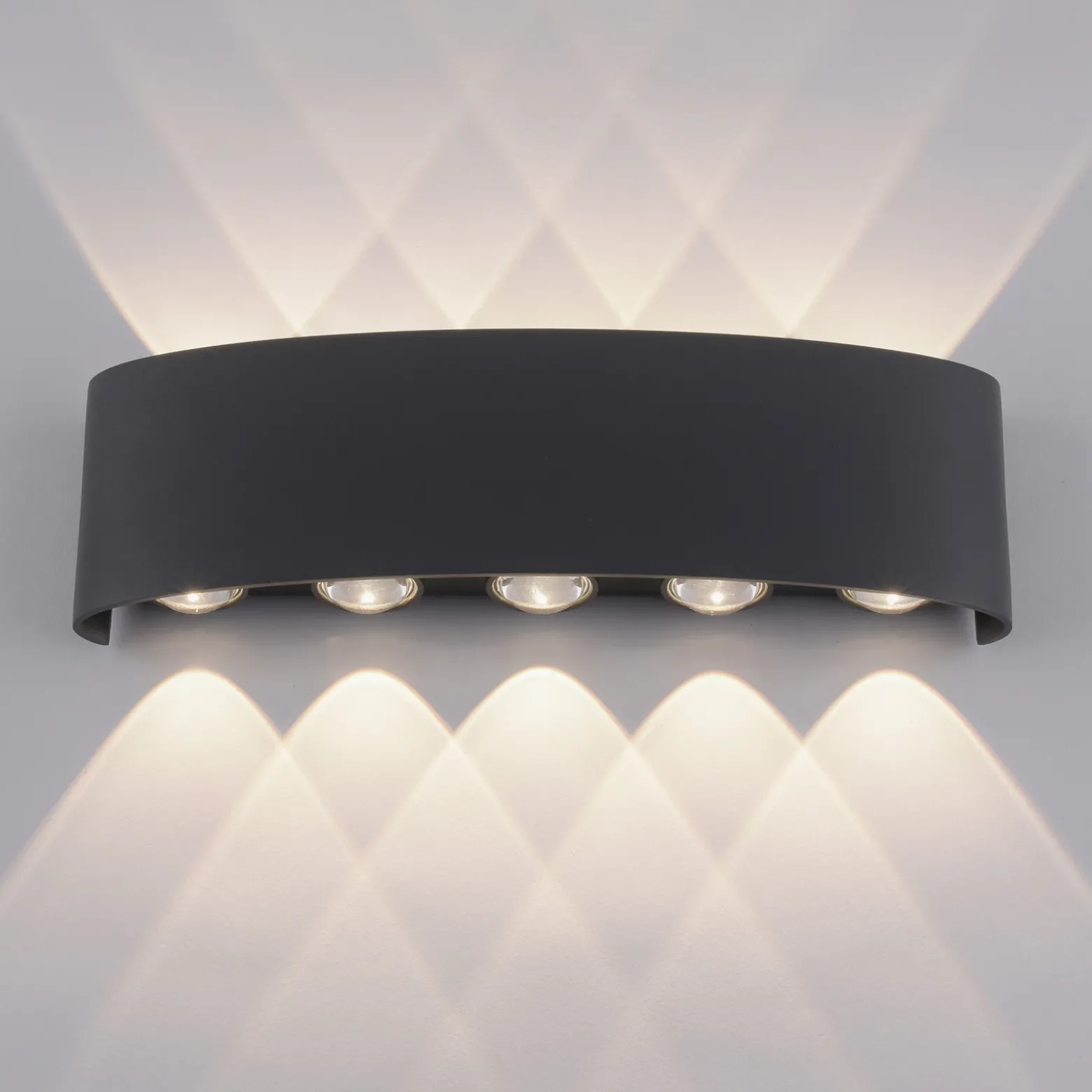 Paul Neuhaus aplique LED para exterior Carlo, 27 cm, negro