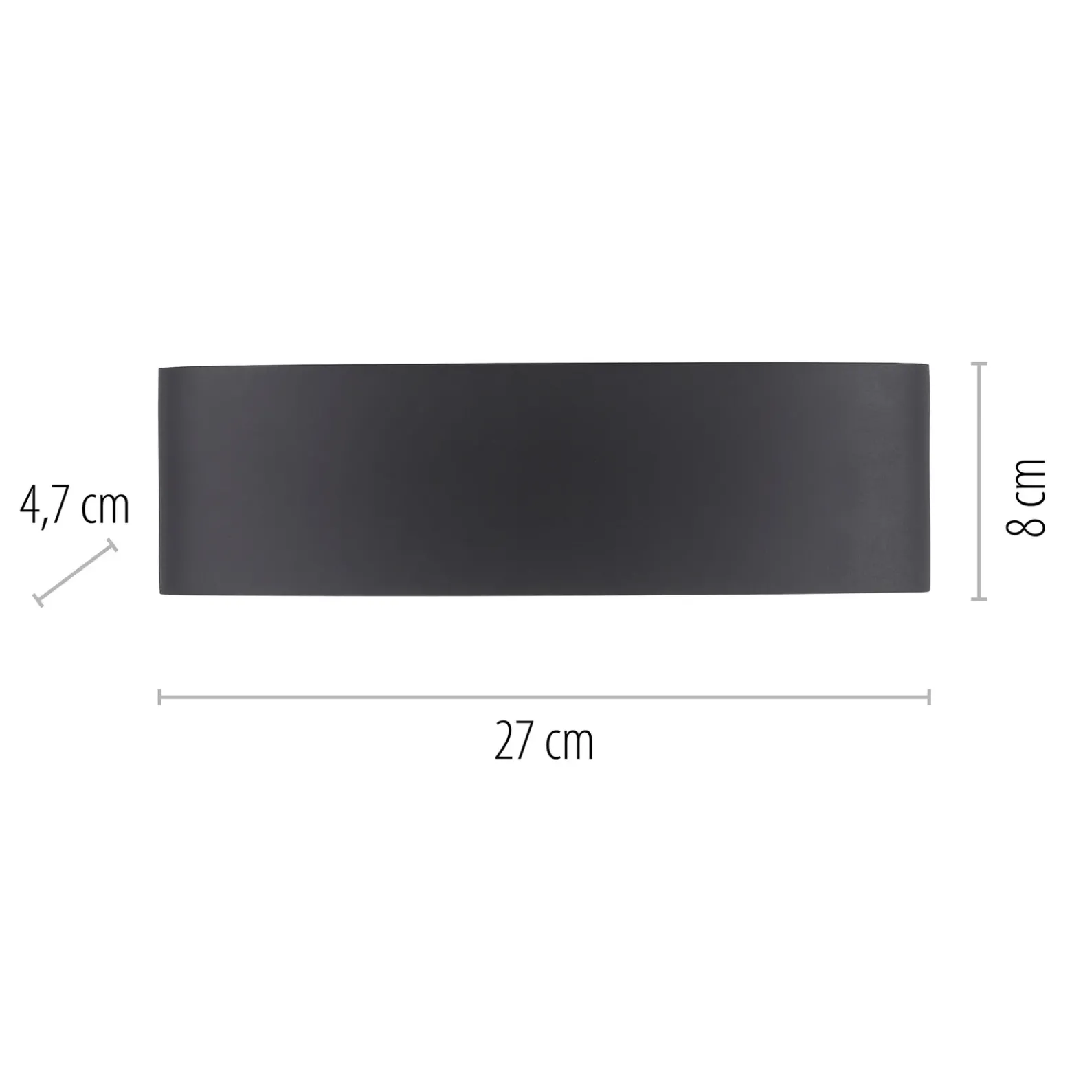Paul Neuhaus aplique LED para exterior Carlo, 27 cm, negro