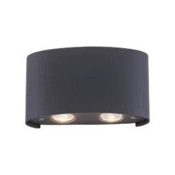Paul Neuhaus Aplique LED para exterior Carlo, 13 cm, negro