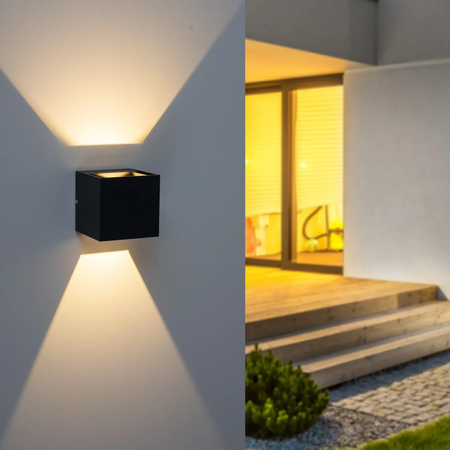 Paul Neuhaus Block aplique LED de exterior up/down