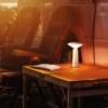 Pinto lámpara de mesa LED, CCT, blanco