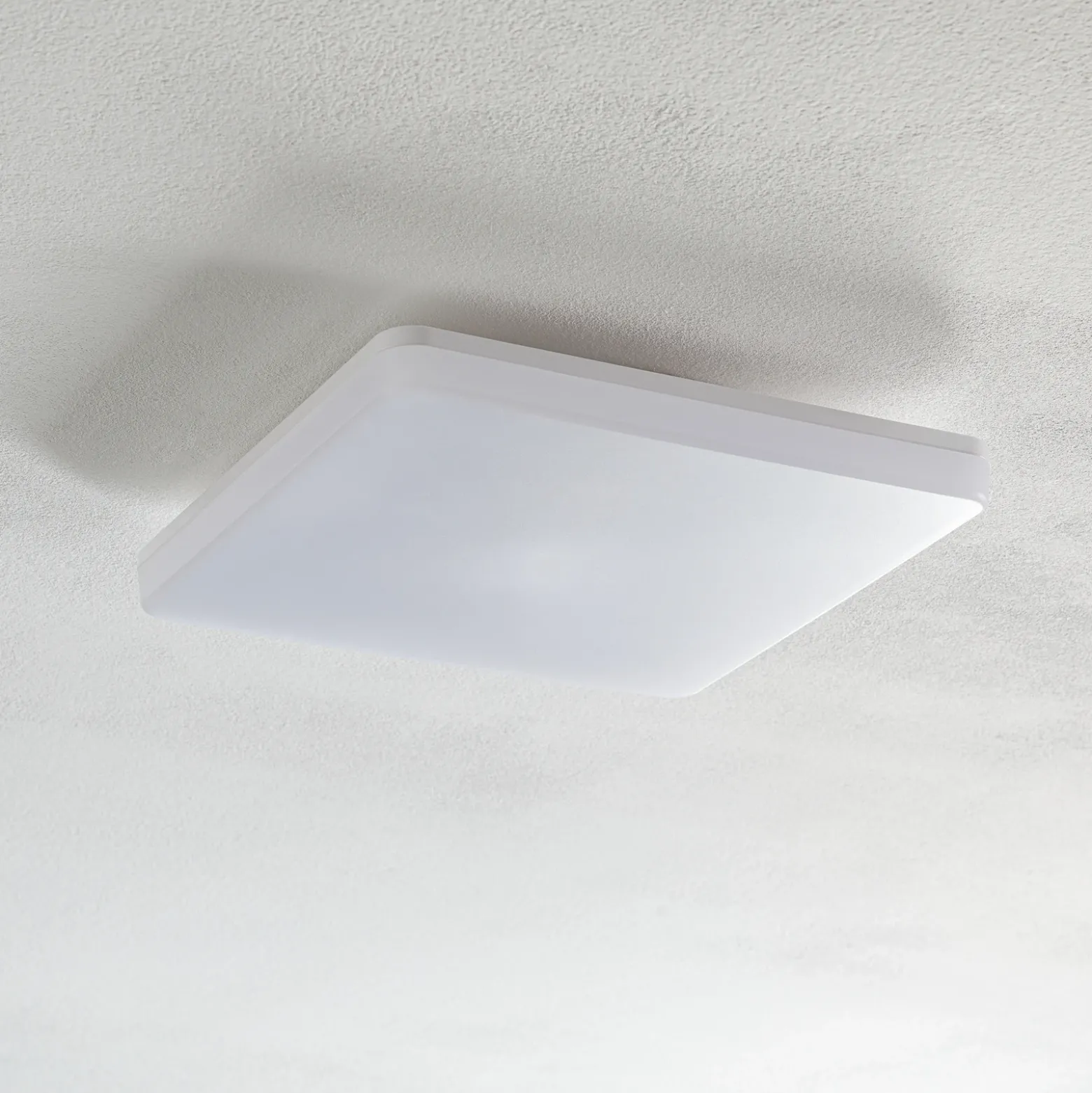 Plafón con sensor LED Pronto, angular, 33x33cm